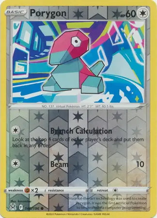 Lost Origin Porygon #140/196 reverse holo